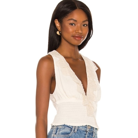 FREE PEOPLE Lottie Lace Top - Picture 2 of 9